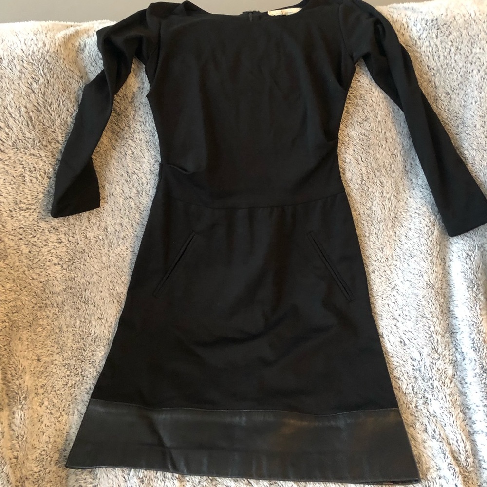 Nicole Miller black long sleeve dress